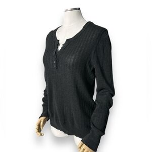 VICTORIA’S SECRET Lacey Loose Knit Henley Collab with Moda International